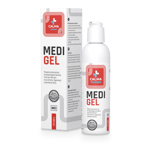 MediGel 100 ml — pudełko i butelka z pompką